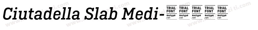 Ciutadella Slab Medi字体转换
